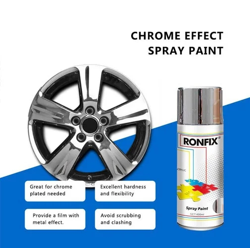 brushed chrome effect spray paint